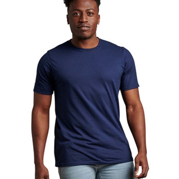 Russell Men's Navy Blue T-Shirt - Picture 1 of 6